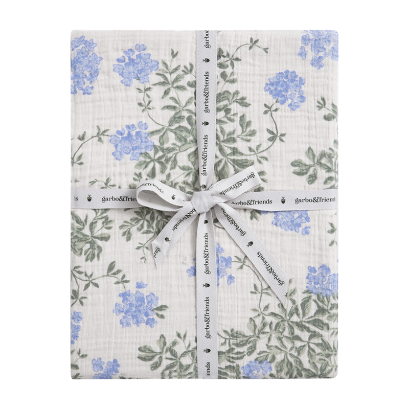 Garbo & Friends Drap-housse 90 x 200 cm Mousseline Prune