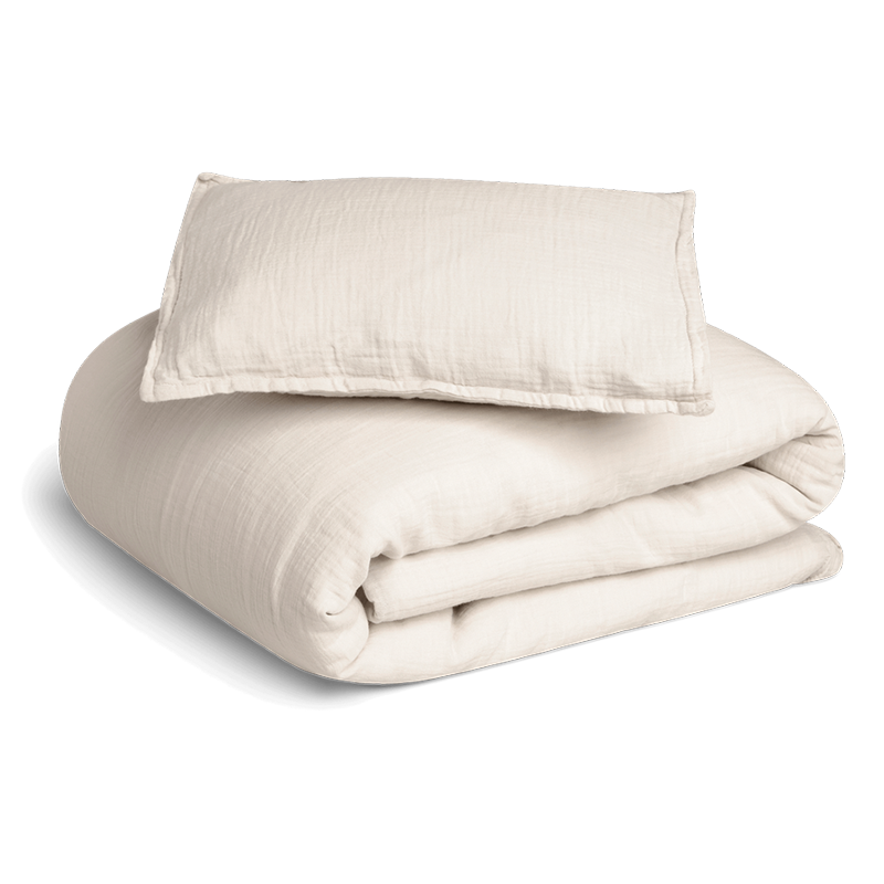 Musselin Bettwäsche in Beige von Garbo&Friends.
