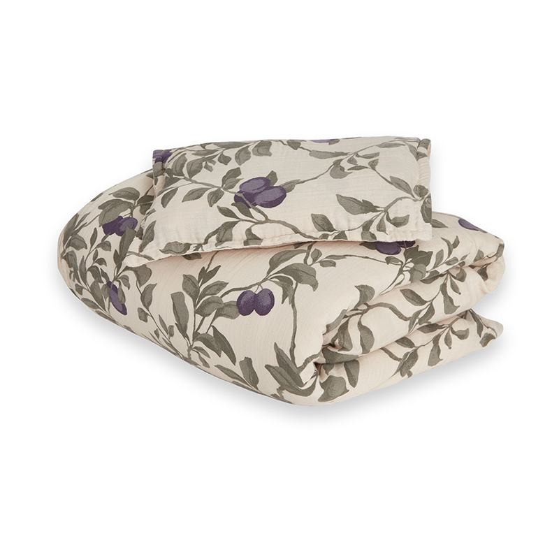 Garbo & Friends Parure de lit Junior 100 x 135 cm Prune