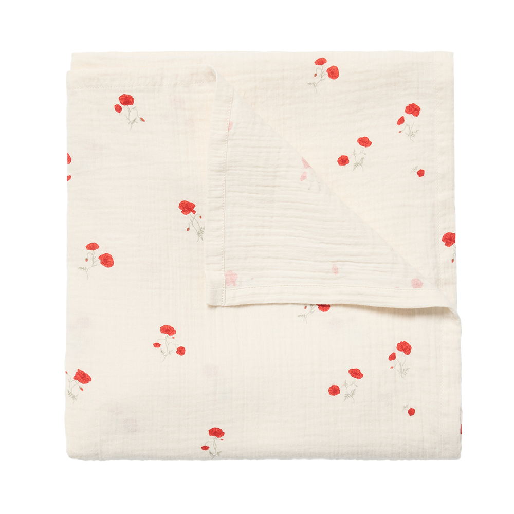 Garbo & Friends Musselin Swaddle  Poppy - Online MY SNOWFLAKE