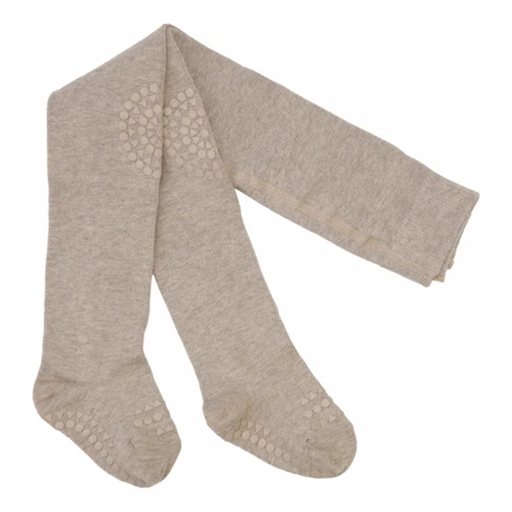 GoBabyGo Rutschfeste Krabbelstrumpfhose aus Bambus Sand - Online MY SNOWFLAKE
