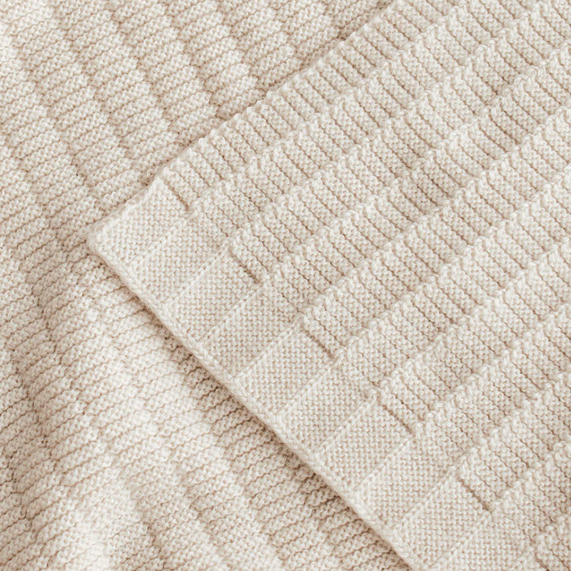 Hvid  Babydecke 'Ida' Cream - Online MY SNOWFLAKE