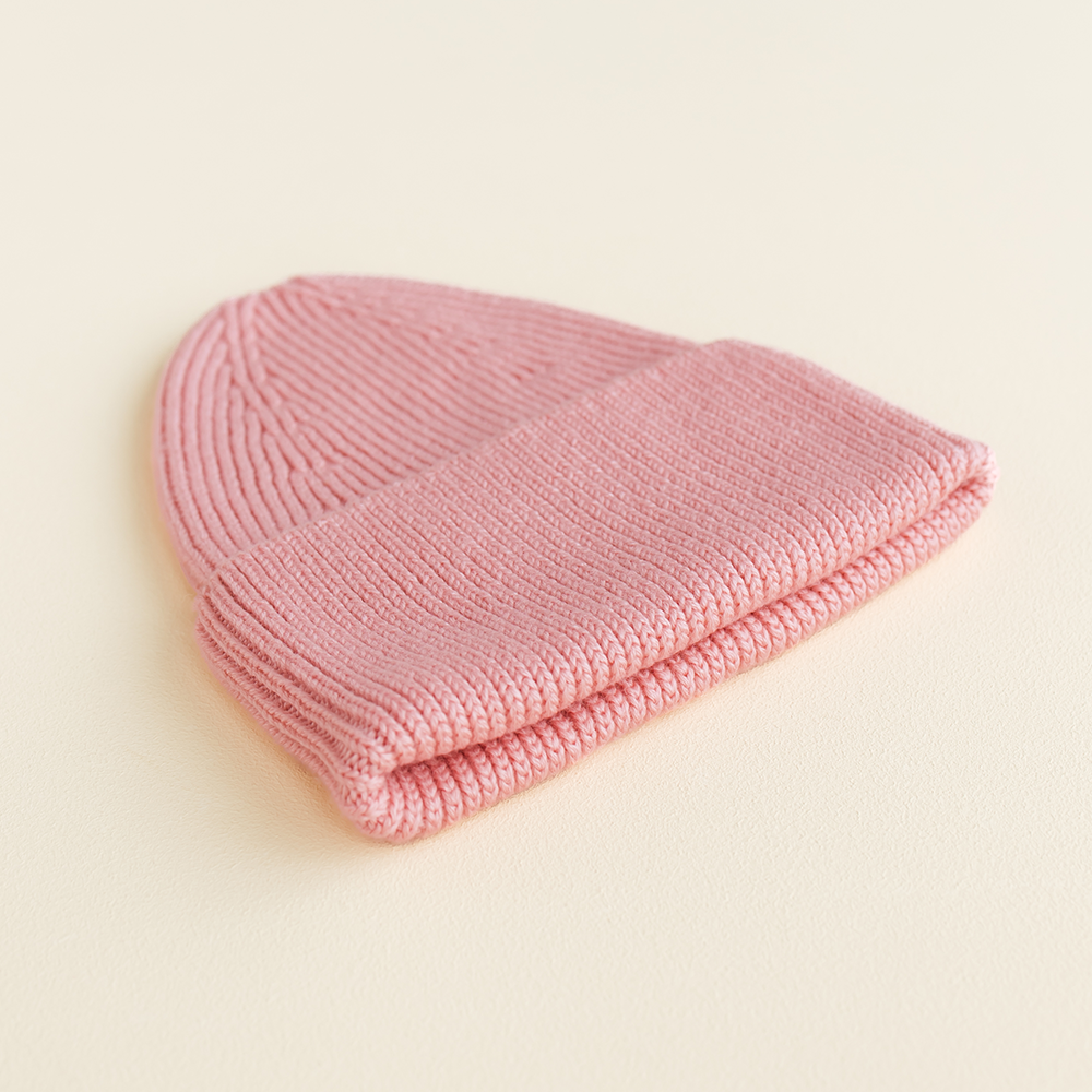 Hvid  Beanie Fonzie für Erwachsene Bubblegum - Online MY SNOWFLAKE