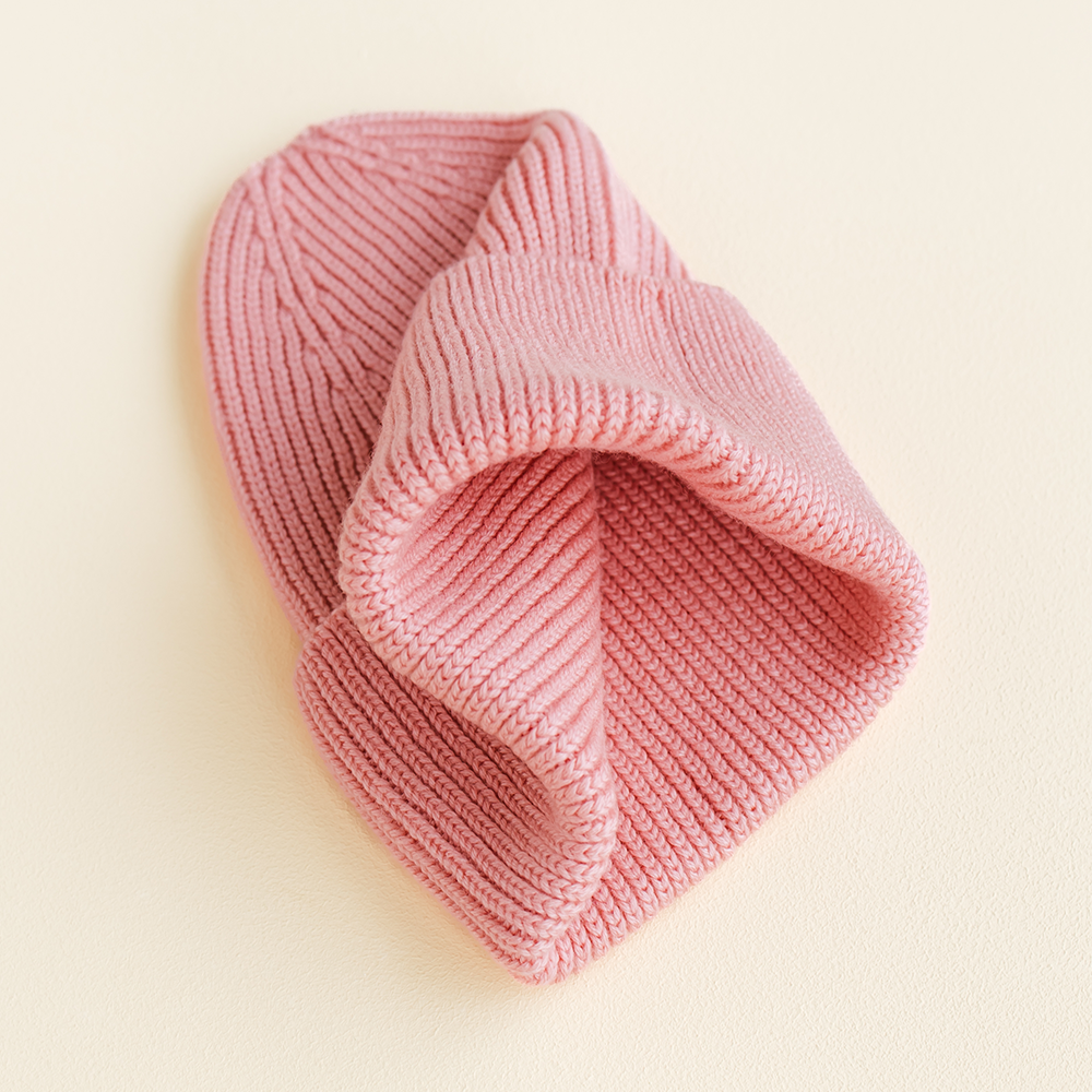 Hvid  Beanie Fonzie für Erwachsene Bubblegum - Online MY SNOWFLAKE