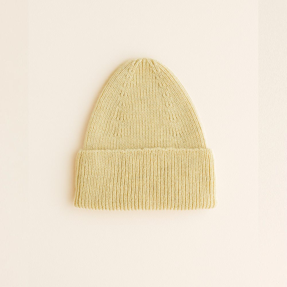 Bonnet bébé Hvid Fonzie jaune clair