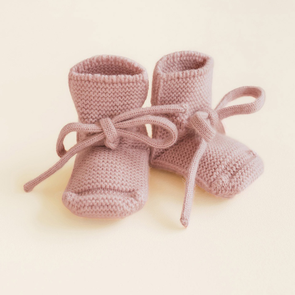 Hvid Chaussons bébé en maille Powder