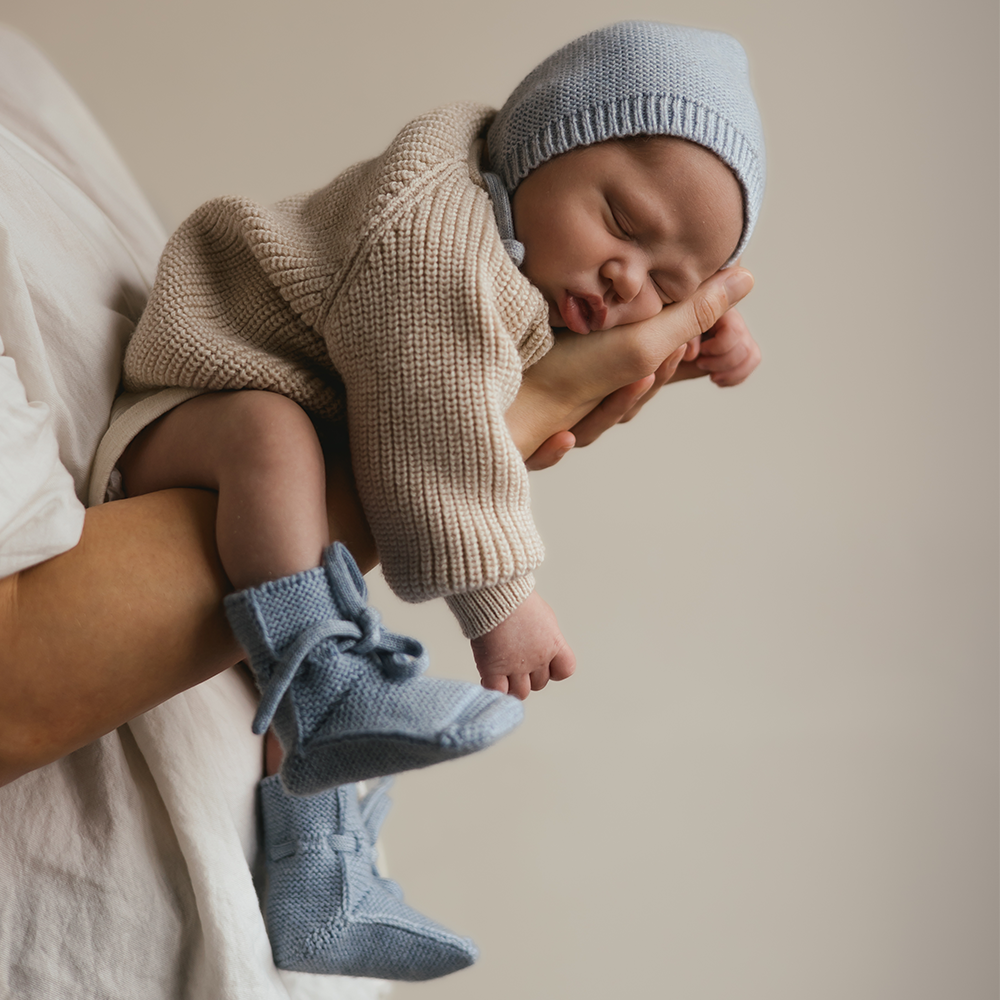 Hvid  Baby Cardigan 'Inga' Cream - Online MY SNOWFLAKE