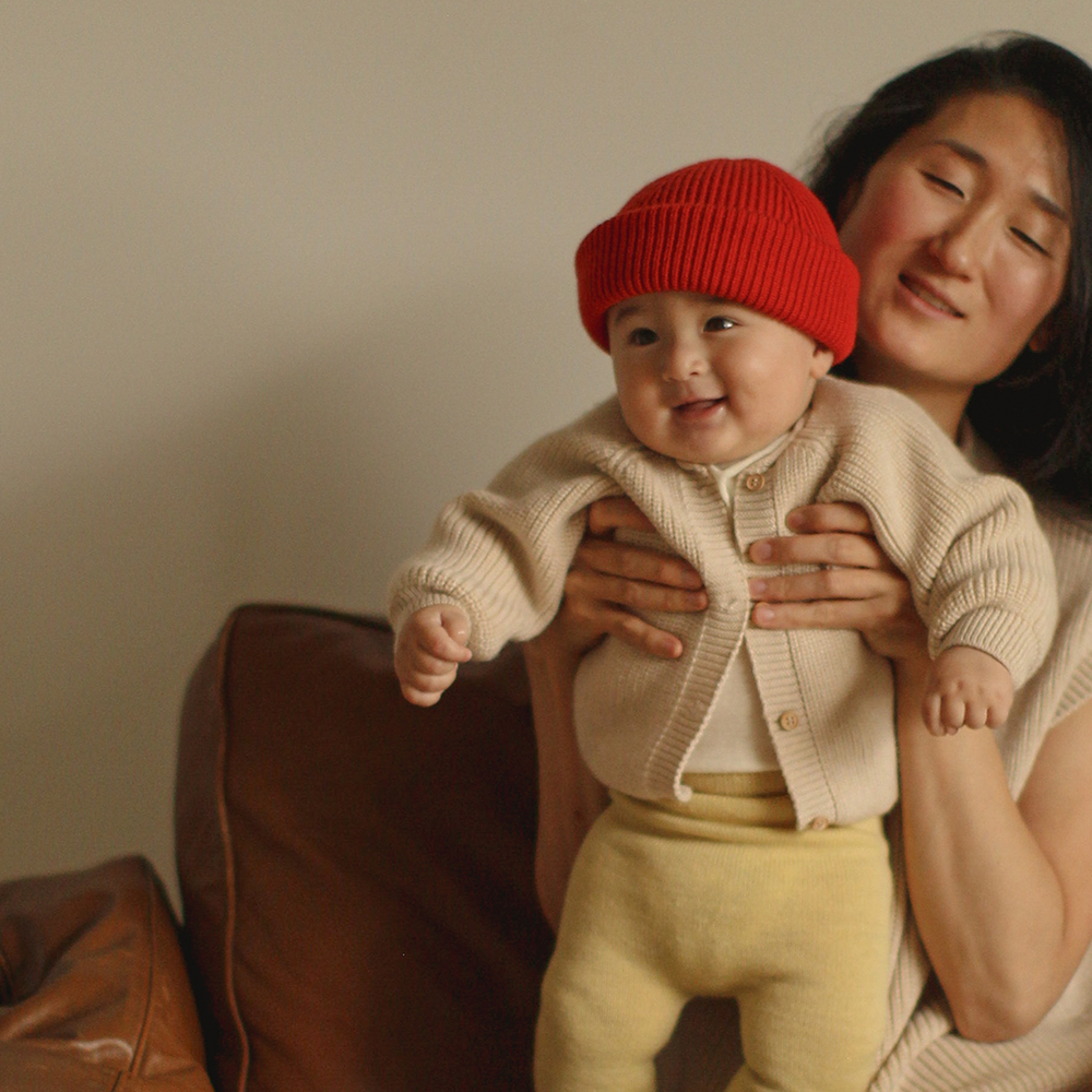 Hvid  Baby Cardigan 'Inga' Cream - Online MY SNOWFLAKE