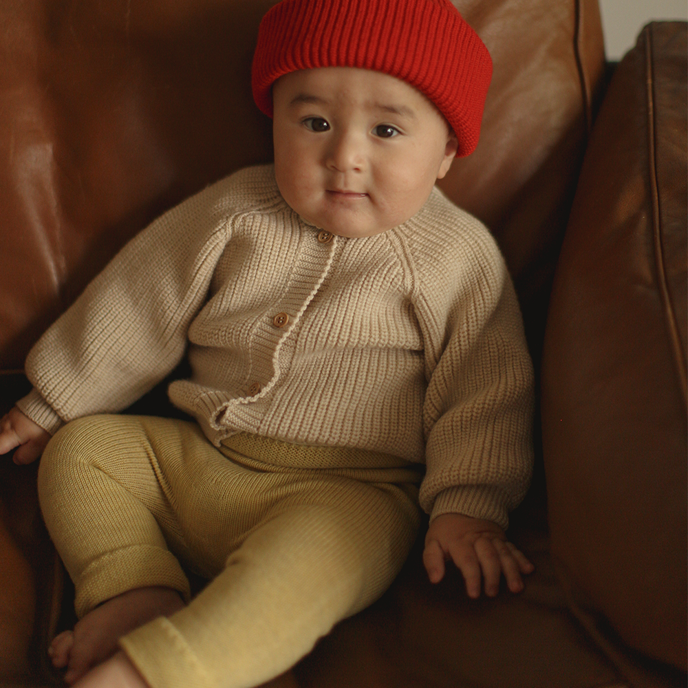 Hvid  Baby Cardigan 'Inga' Cream - Online MY SNOWFLAKE