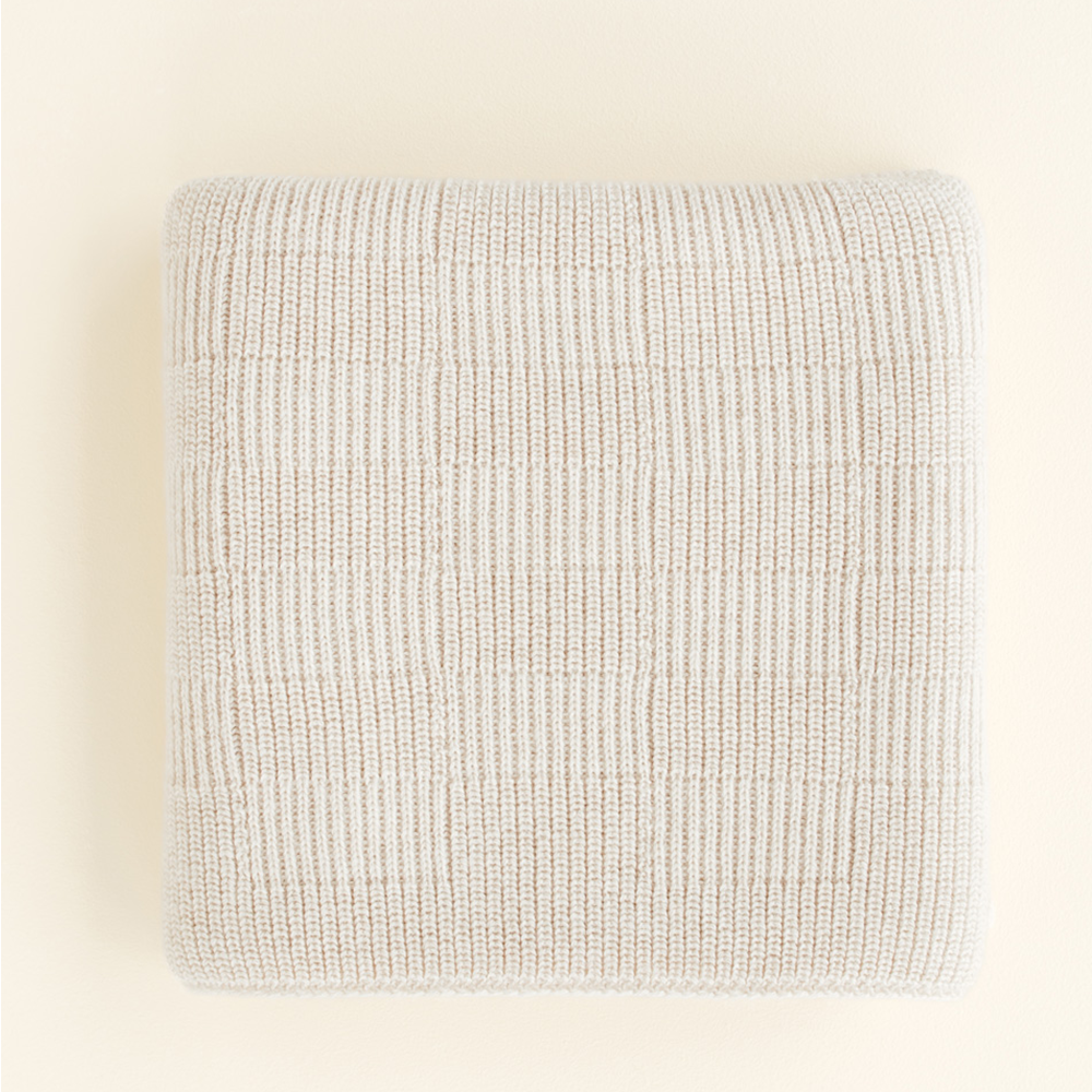 Hvid  Babydecke 'Ivy' Cream