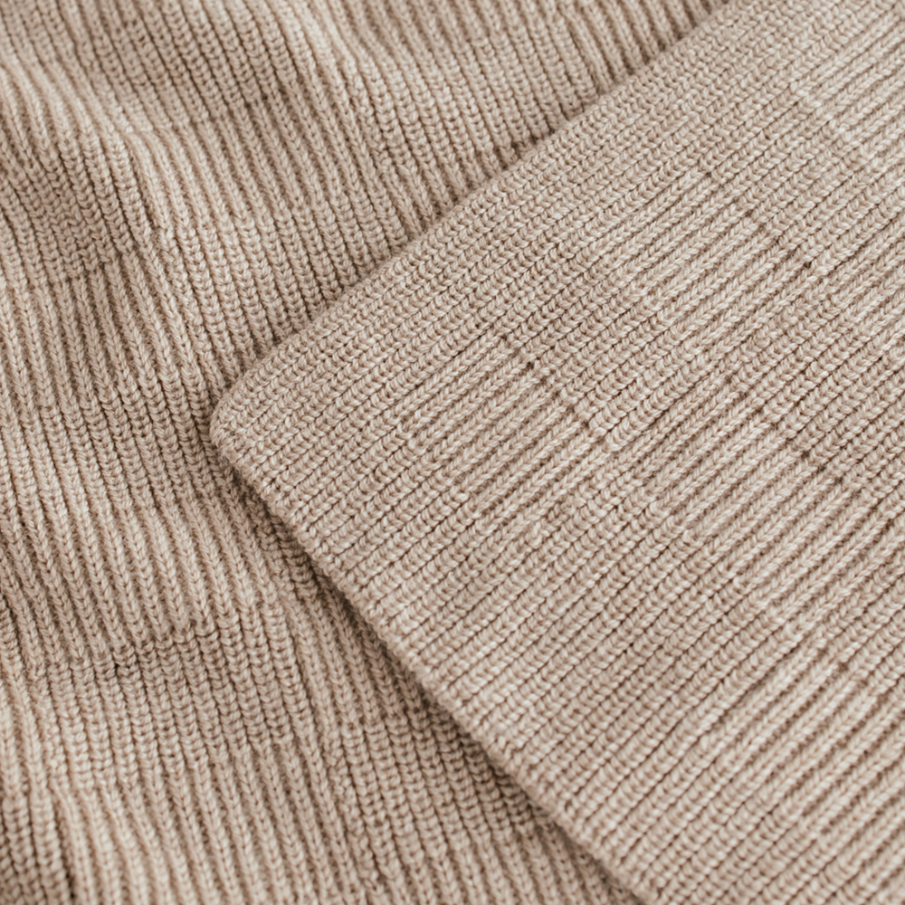 Hvid  Babydecke 'Ivy' Sand