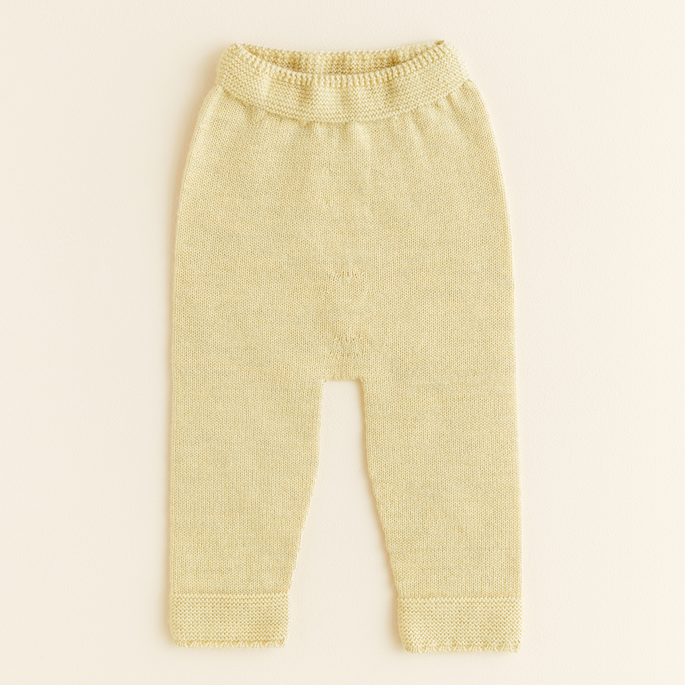Hvid  Baby Strickhose 'Guido'  Light Yellow