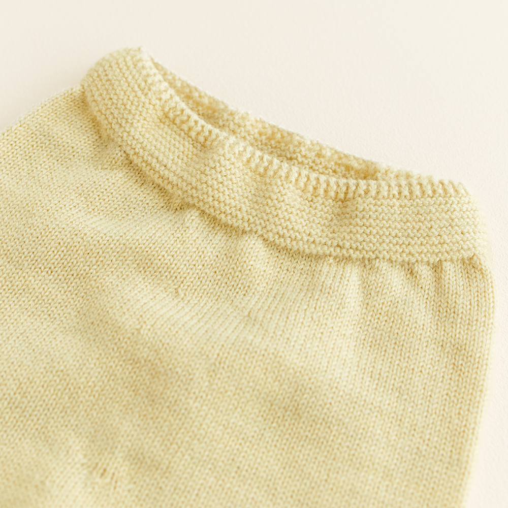 Hvid  Baby Strickhose 'Guido'  Light Yellow