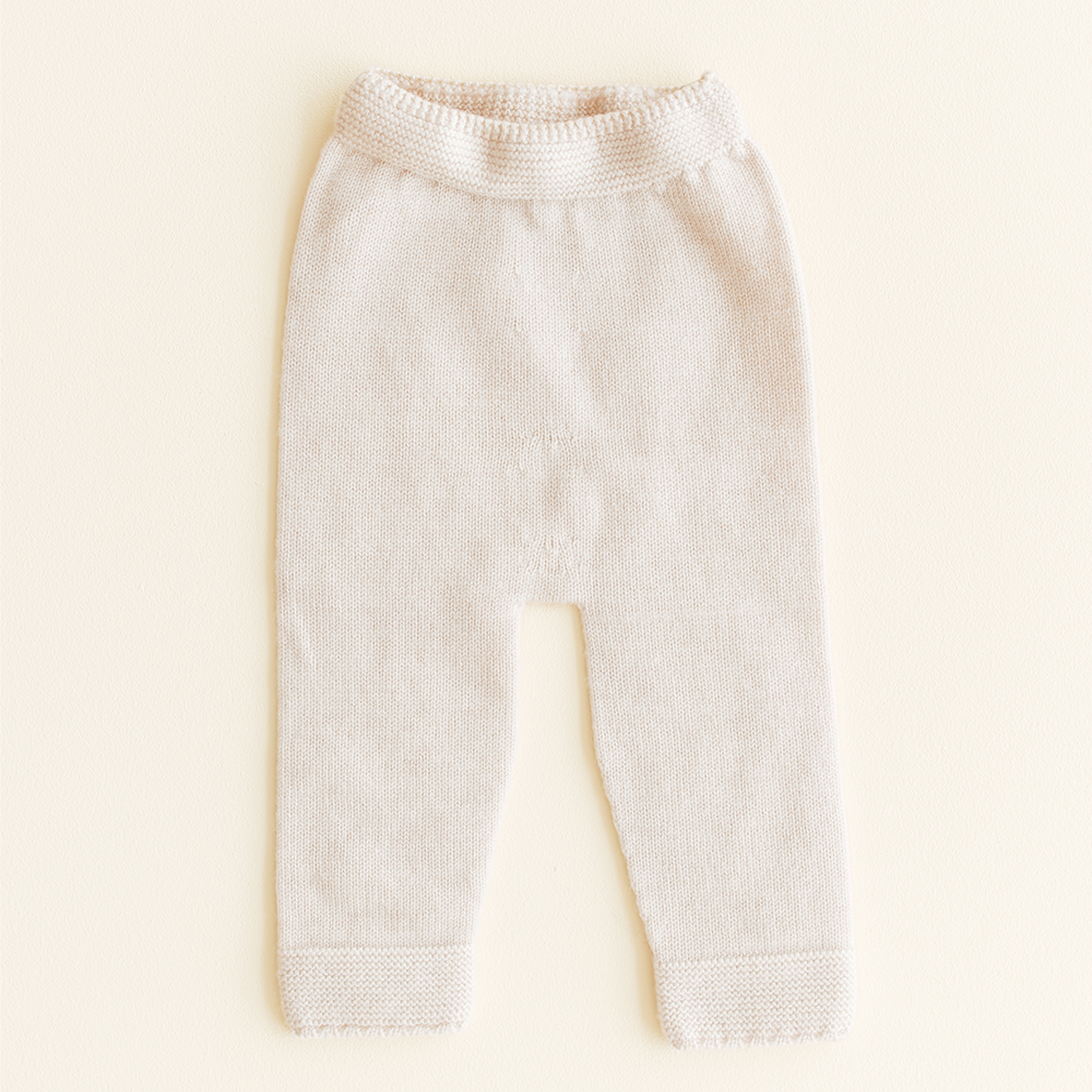 Hvid  Baby Strickhose 'Guido'  Cream