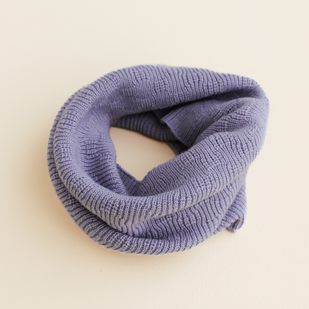 White Loop Scarf 'Gigi' Lilac