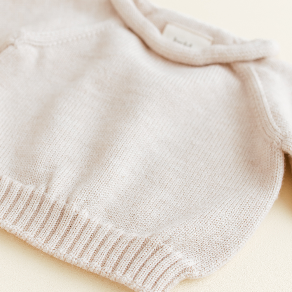 White Baby Knitted Sweater 'Georgette' Cream