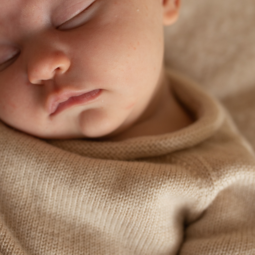 White Baby Knitted Sweater 'Georgette' Cream