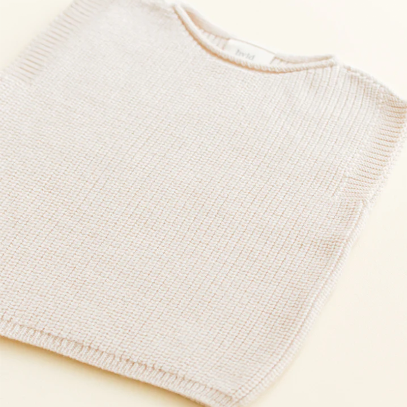 White Baby Knitted Vest 'Harvey' Cream