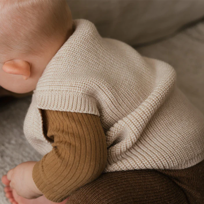 White Baby Knitted Vest 'Harvey' Cream