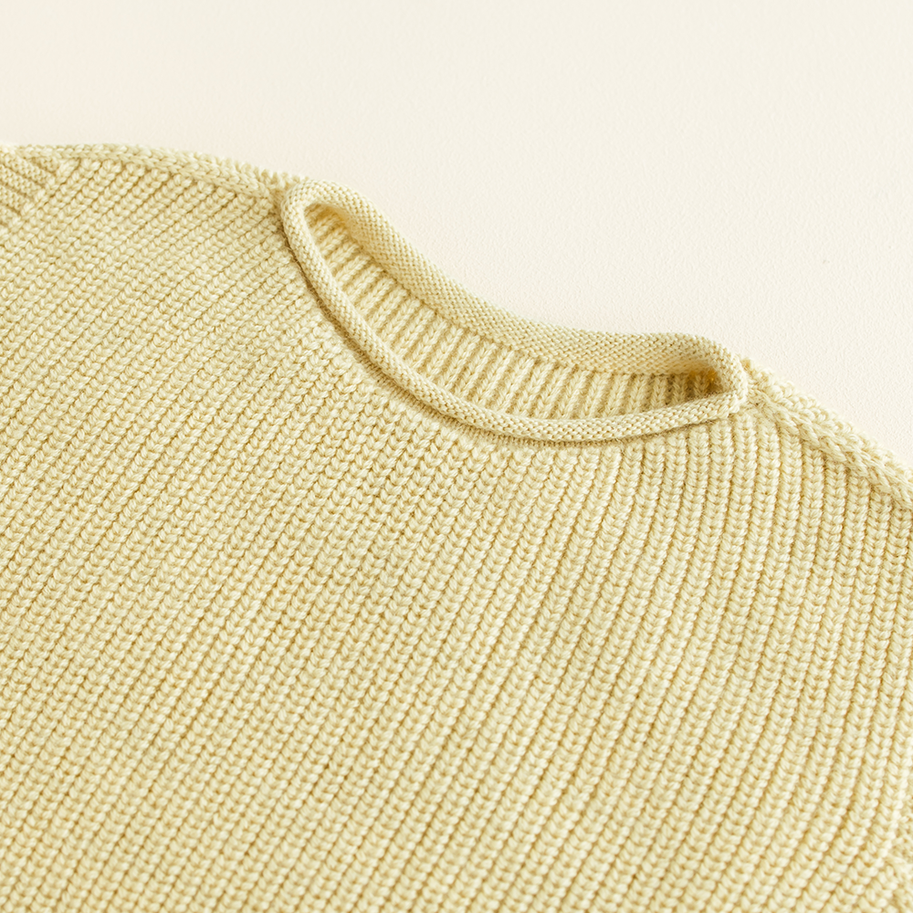 Hvid  Kinder Strickweste 'Harvey'  Light Yellow