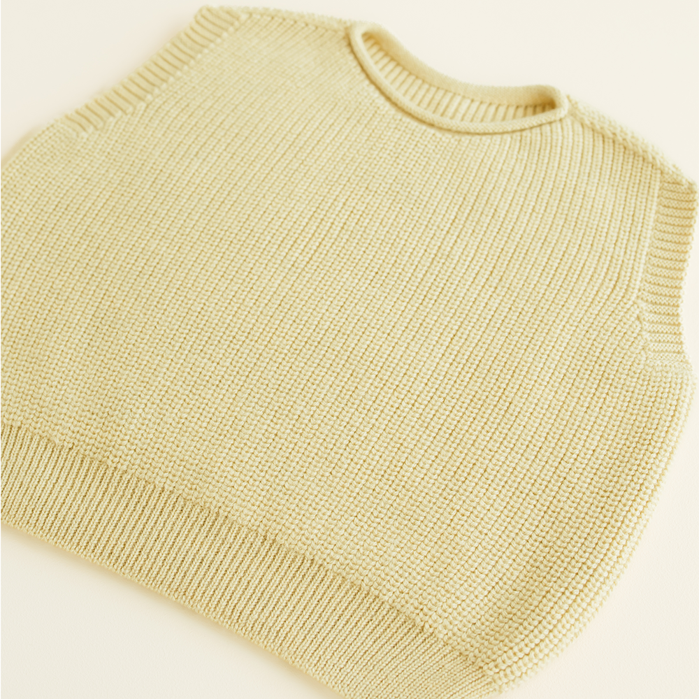 Hvid  Kinder Strickweste 'Harvey'  Light Yellow