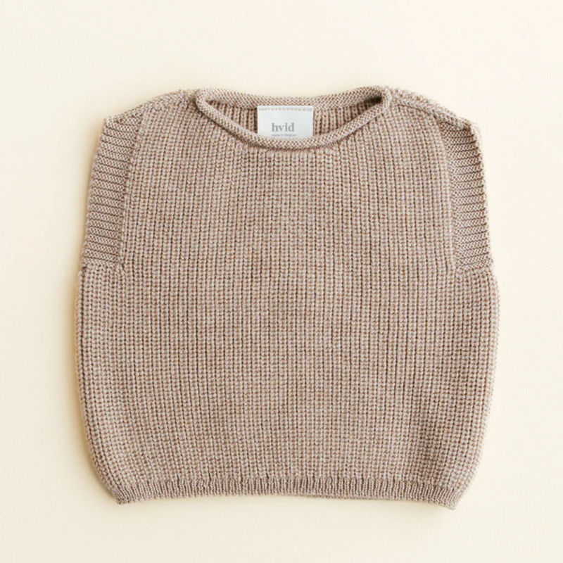 Hvid  Baby Strickweste 'Harvey'  Sand - Online MY SNOWFLAKE