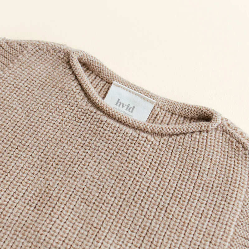 Hvid  Baby Strickweste 'Harvey'  Sand - Online MY SNOWFLAKE