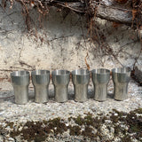 Zinnbecher-Set, Frankreich 1960er-Jahre