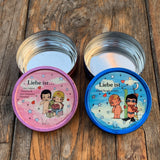 KALFANY BONBONS, Blechdosen "Liebe ist"