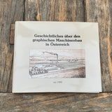 Geschichtliches über den graphischen Maschinenbau in Österreich