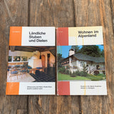 Ländliche Stuben und Dielen/Wohnen im Alpenland, 2 Bücher