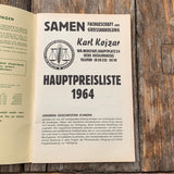 KOJZAR Samen, Verkaufskatalog 1964