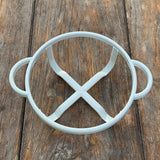 Glastopf mit Halterung