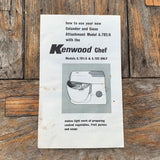 KENWOOD CHEF, Zubehör