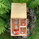 PAPER BOX, Trinkset in Holzkiste
