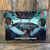 Austrian Airlines, Cockpit DC-9 Super 80, MD-80, Ansichtskarte