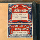 FRANZ STRELEZ, Geschäftsbuch