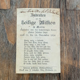 Andenken an die heilige Mission in Molln (OÖ), 1894