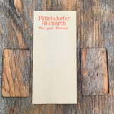 PÖTTELSDORFER BISMARCK, Kellnerblock