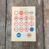Federpenal/Heft "Verkehrszeichen", 1960/70er-Jahre