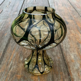 Rauchglas Vase/Kerzenhalter