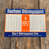 Kaufhaus Währingergürtel, Kalender 1937
