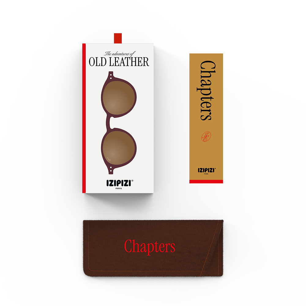 Izipizi Kids Sunglasses 'Chapters' #D 5-10 Years Old Leather