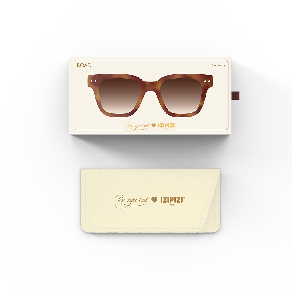 Lunettes de soleil Izipizi pour enfants 'Bonpoint' #Road 5-7 ans Havane Brillant