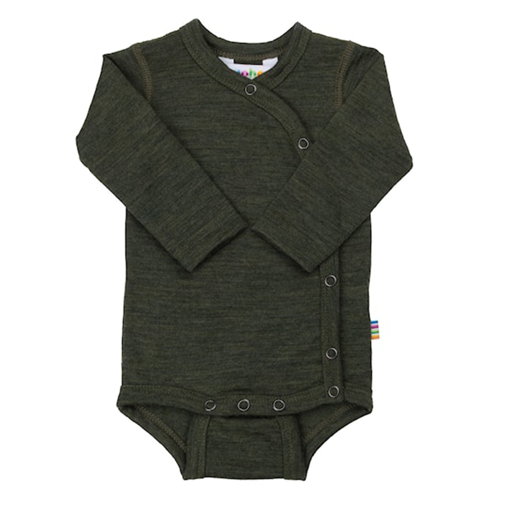 Joha  Wickelbody Langarm aus Merinowolle Moss Green - Online MY SNOWFLAKE