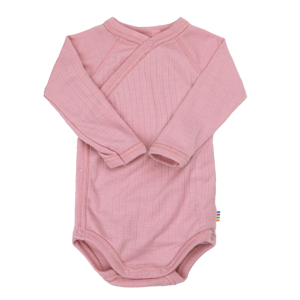 Joha  Wickelbody Langarm aus Merinowolle Old Rose