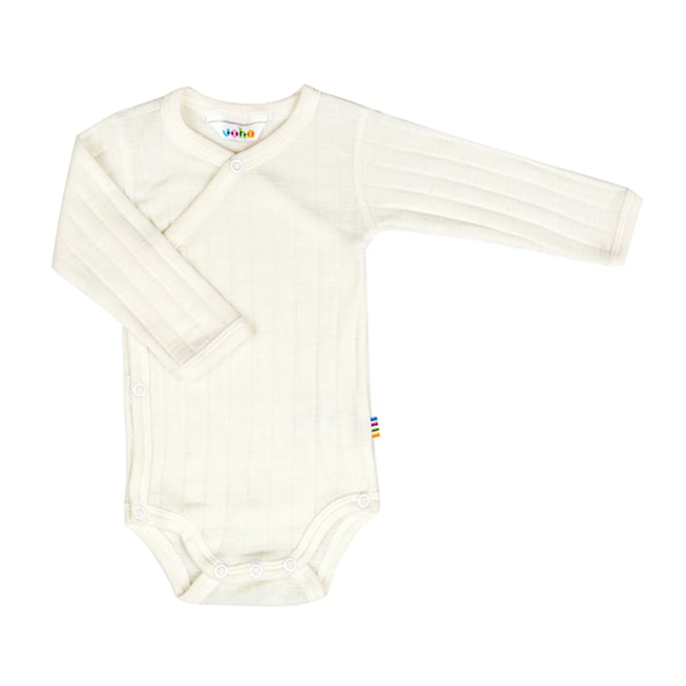 Joha  Wickelbody Langarm aus Merinowolle/Seide Off White - Online MY SNOWFLAKE