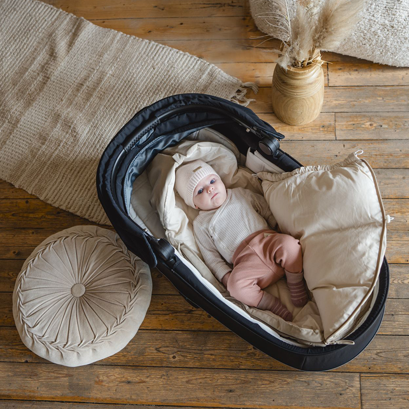 Kaiser Daunen Fusssack 'Little Dowwny' für Babyschale/Babywanne Sand - Online MY SNOWFLAKE