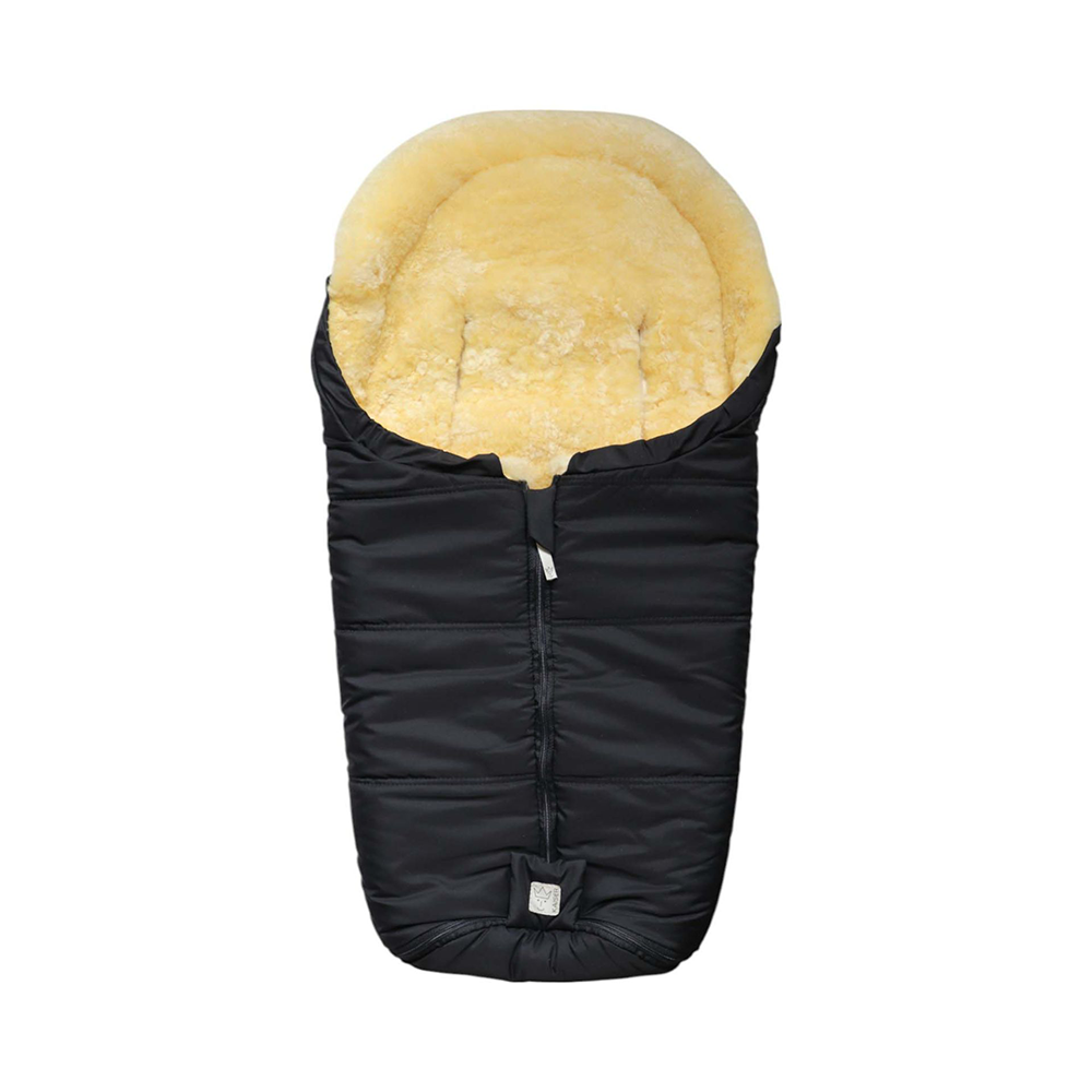 Kaiser Lambskin Footmuff 'Naadja' for Infant Car Seat/Carrycot Black