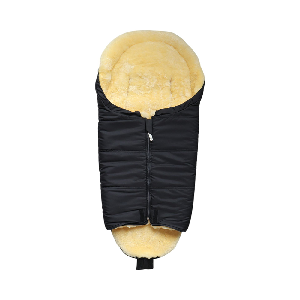 Kaiser Lambskin Footmuff 'Naadja' for Infant Car Seat/Carrycot Black